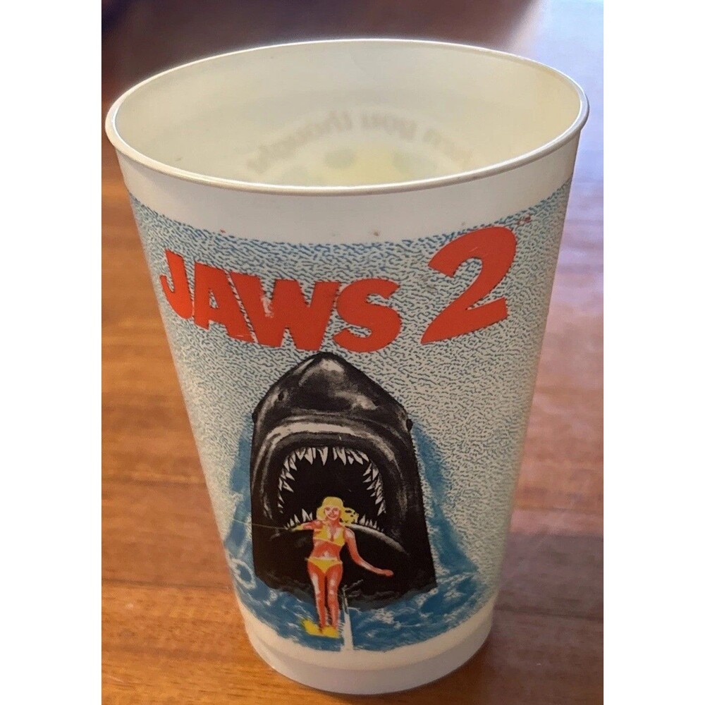 1978 JAWS 2 Movie Promo Plastic Cup Universal City Studios